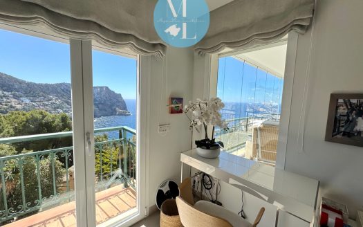 Großzügige Wohnung mit spektakulärem Blick auf das Meer und die Berge in Port Andratx