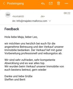 Feedback der Kunden