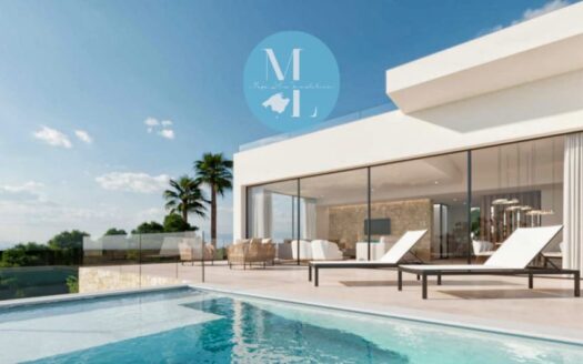 Moderne Designer- Neubau Villa mit Pool, Meerblick und großzügigen Terrassen in Nova Santa Ponsa